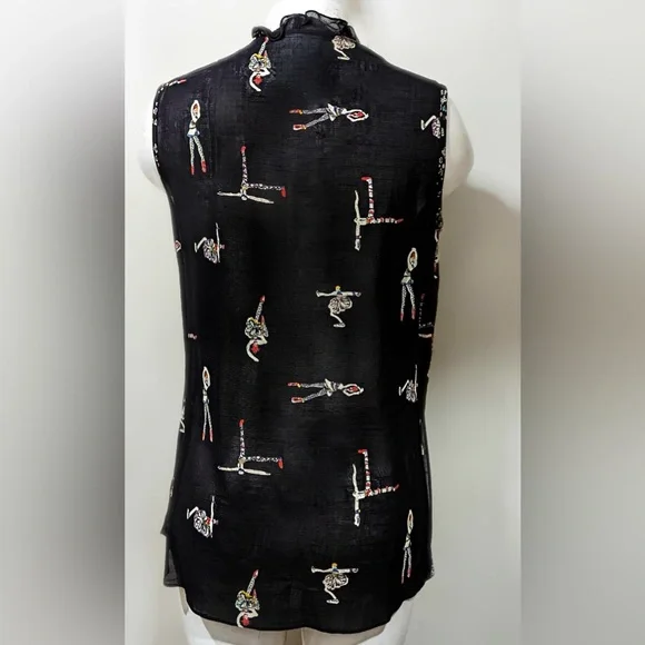 Super artsy unusual vintage top - Picture 2 of 7